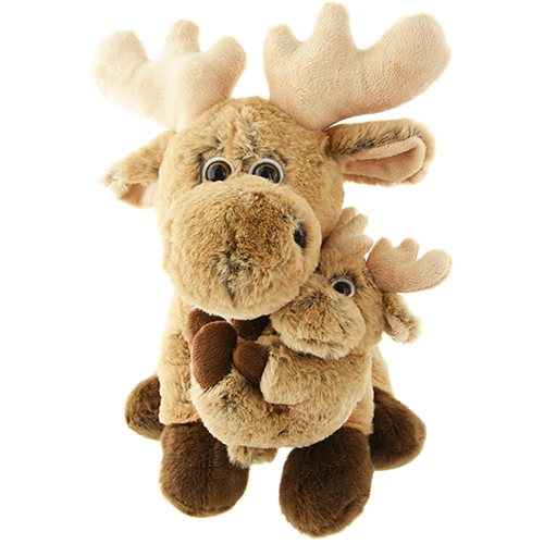 Älg m. älgbebis 25cm