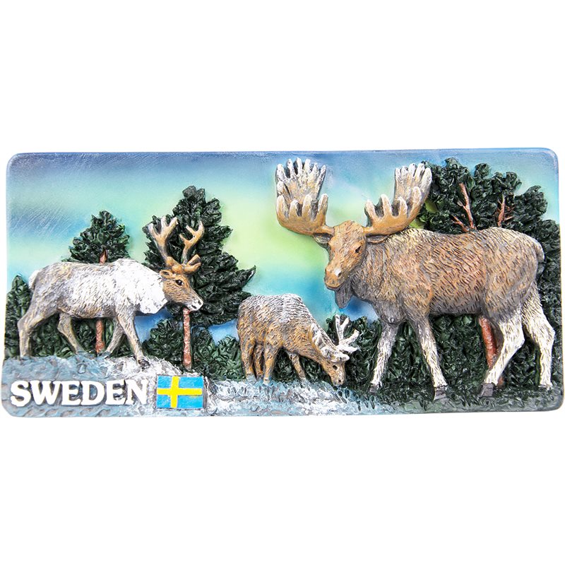 Magnet Northern lights, Sweden, rektangulär