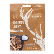 Jerky, torkat Kronhjortkött m. havssalt 25g